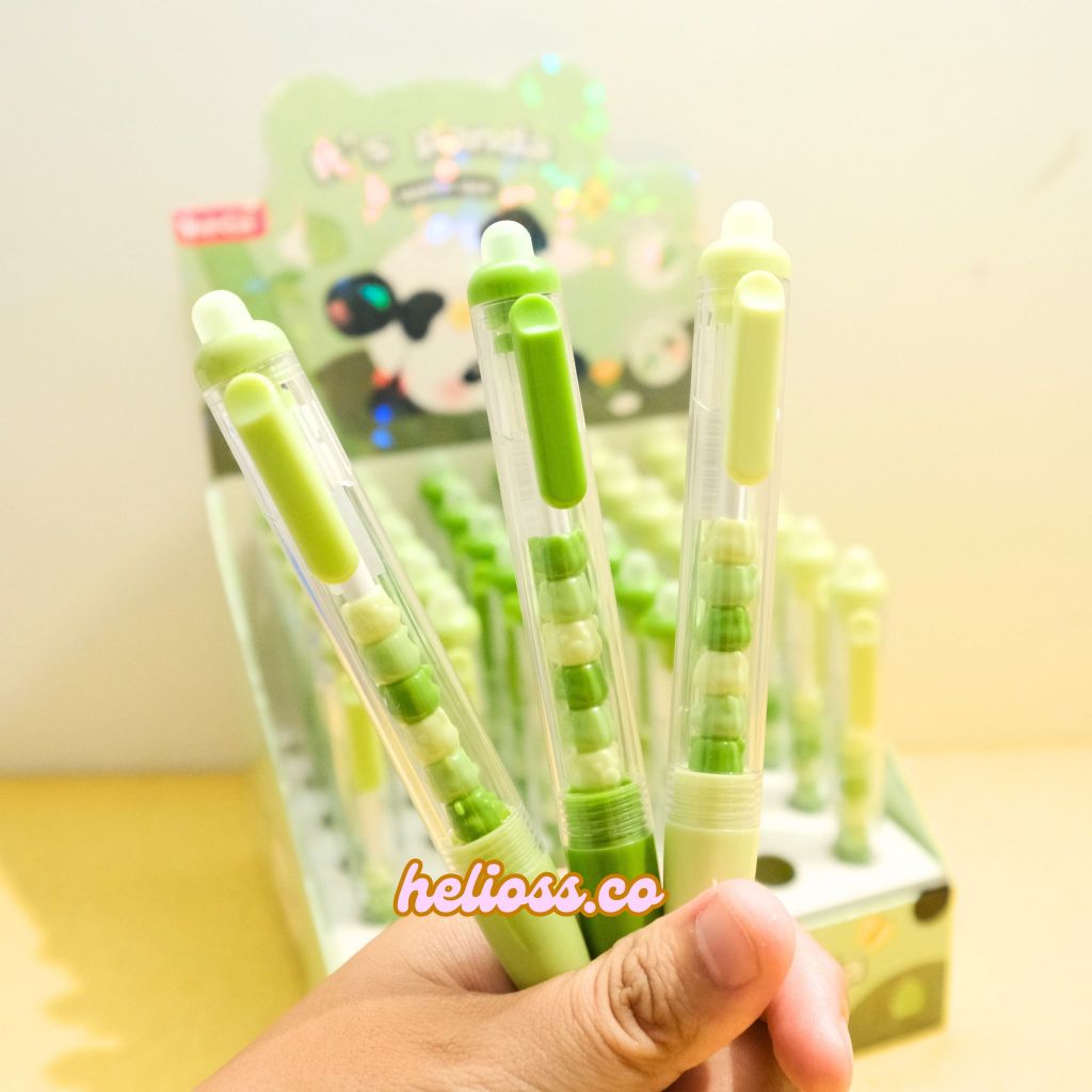 

PEN CETEK HAPUS PANDA GREEN IMUT PULPEN GEL HAPUS MEKANIK PANDA HIJAU LUCU UNIK MURAH COD PULPEN PANDA CETEK MEKANIK ERASEABLE MURAH GROSIR COD