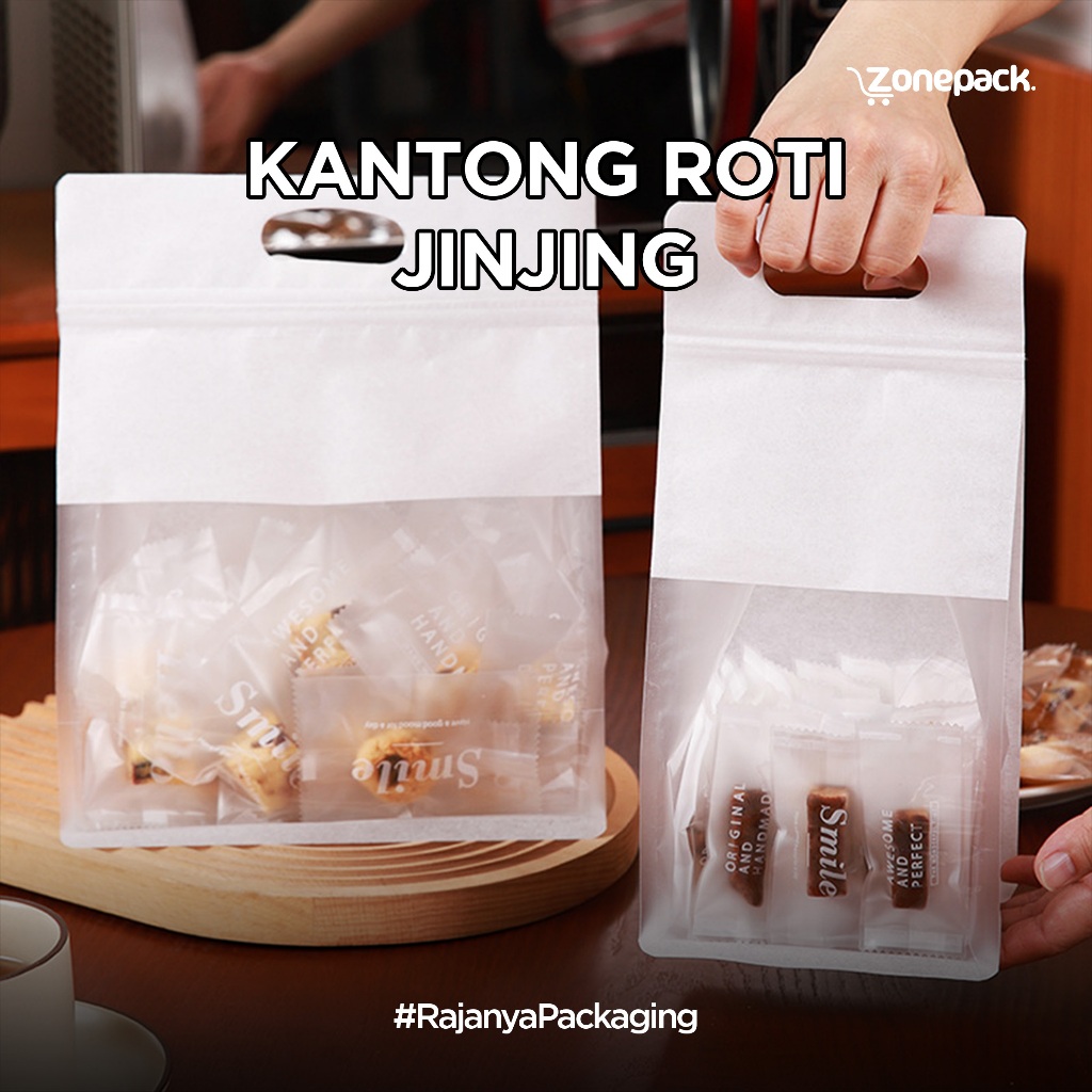 

Kantong Roti Tawar Jinjing Serbaguna | Plastik Roti Tawar Ziplock Kawat Klip Paper Bag Toast | Paper Bread Bag