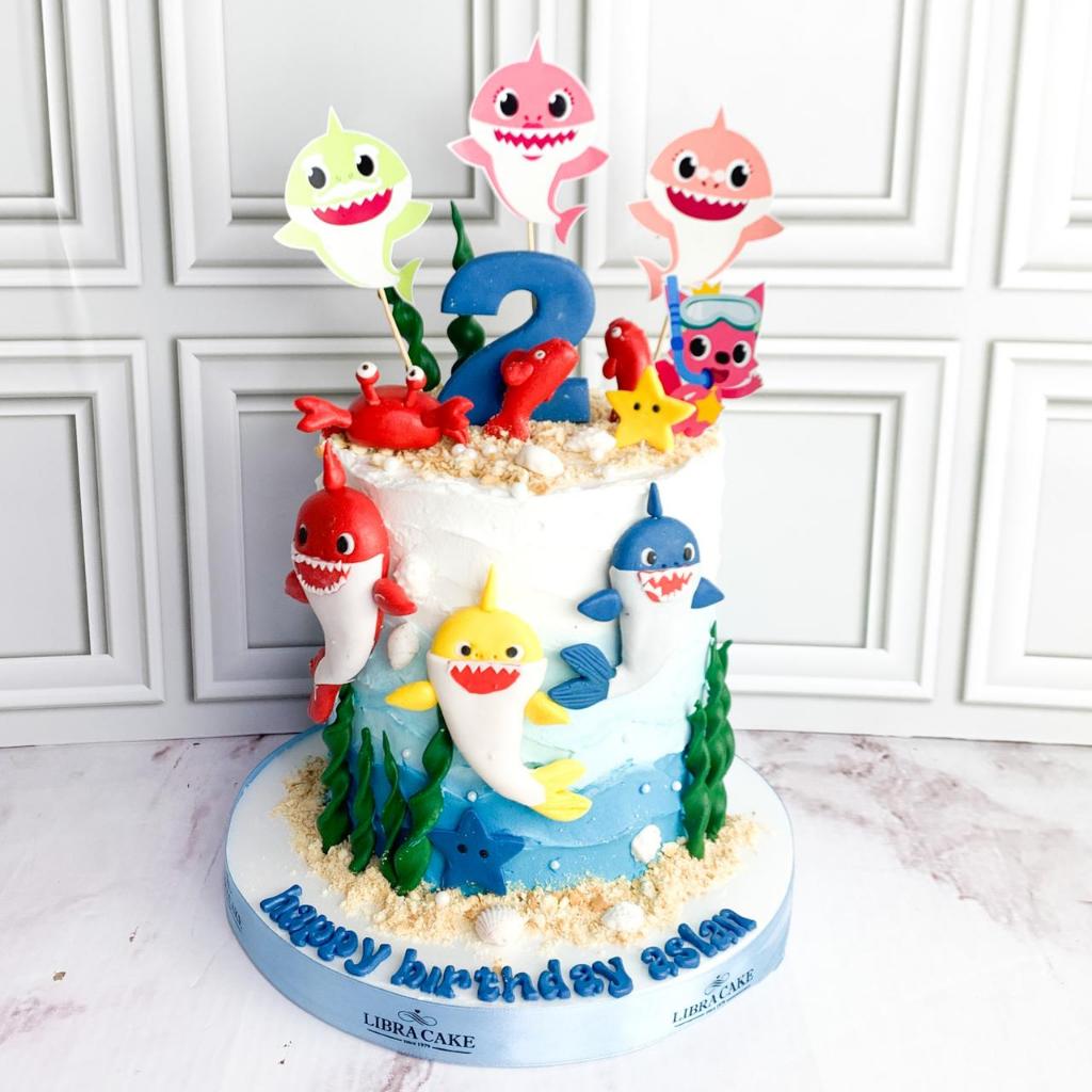 

Kue Ulang Tahun/Birthday cake/Kue Ultah Tema Baby Shark/Kue Birthday Jakarta/baby shark
