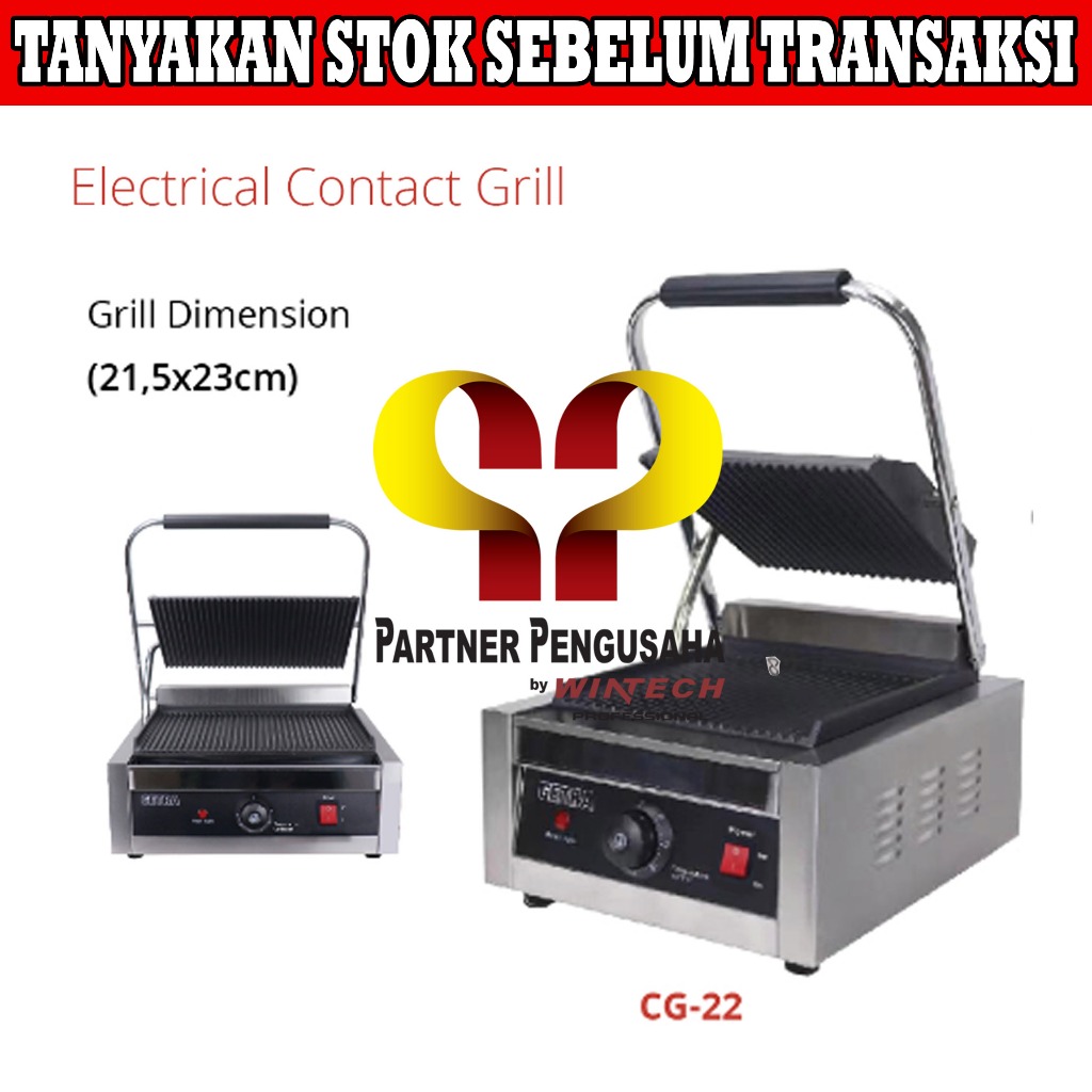 Getra CG-22 Electric Contact Grill Griddler Grill Panini Press Griller