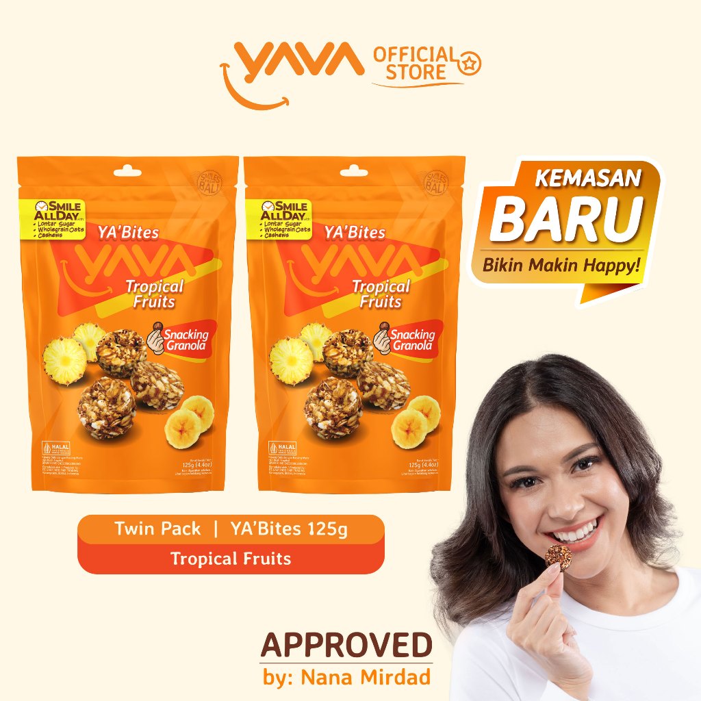 

YAVA Twin Pack YA'Bites Tropical Fruits (2 x 125g)