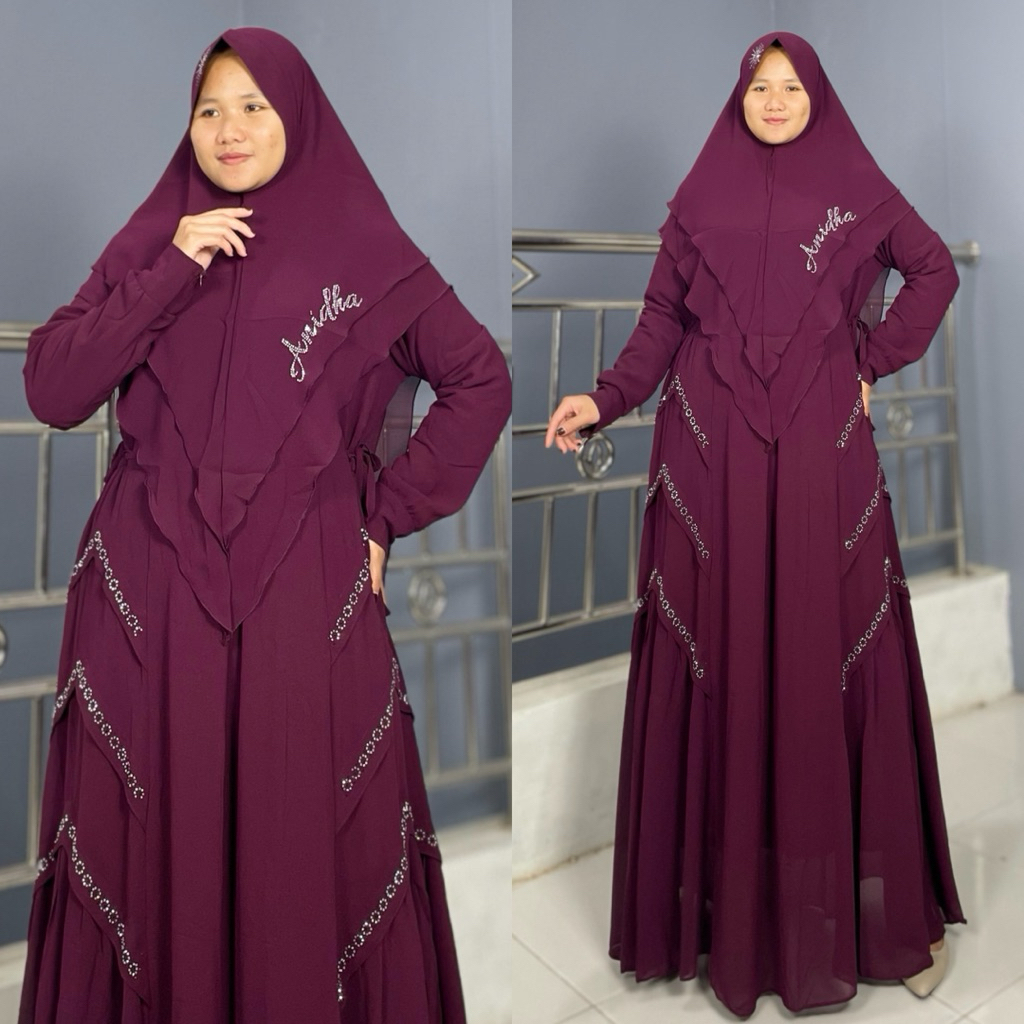 MURAH LEBAY Gamis Syar'i Polosan Ceruty Baby Doll terbaru 2025 Kekinian MURAH LEBAY