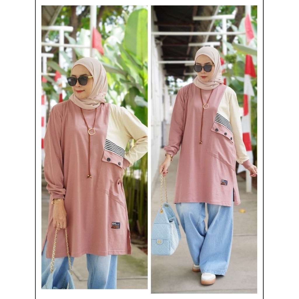 Kaos Tunik GYL Authentic Original APLIKASI SERIES