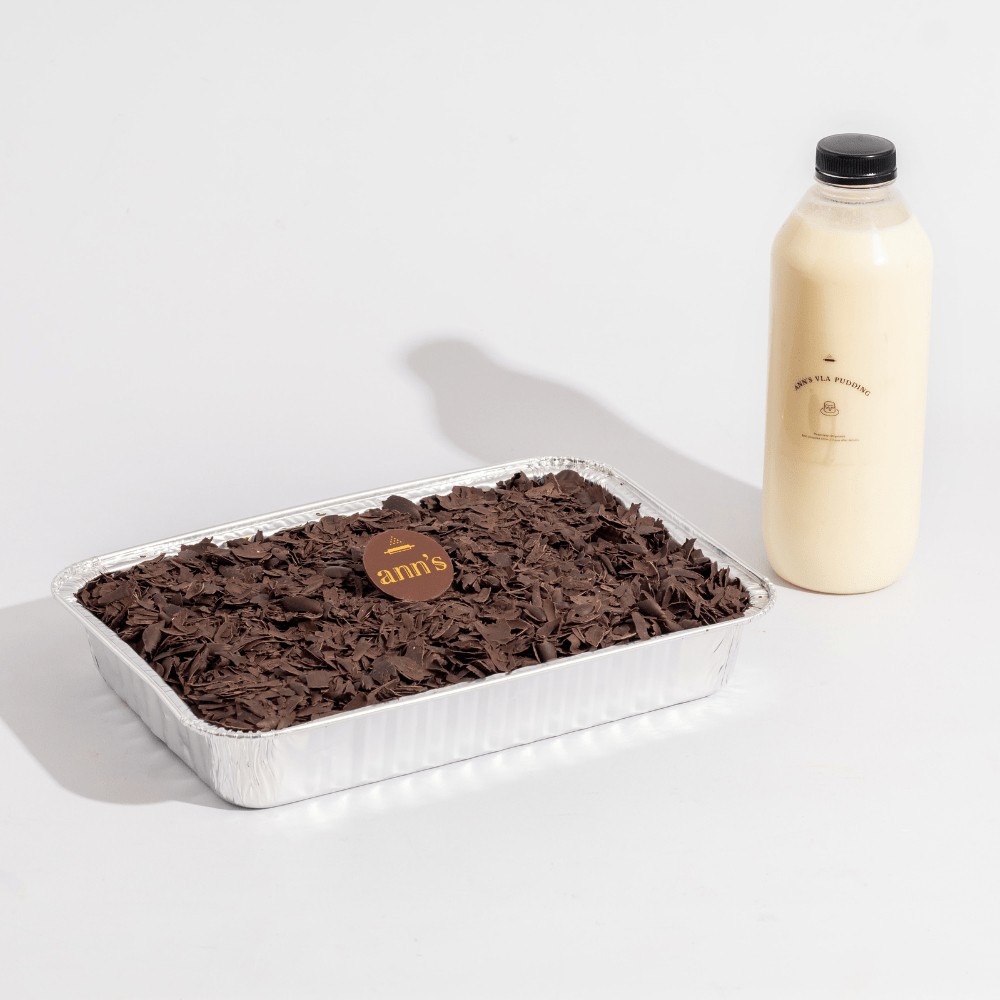 

Dark Chocolate Pudding Dessert - Dessert Tray 20 x 10 cm