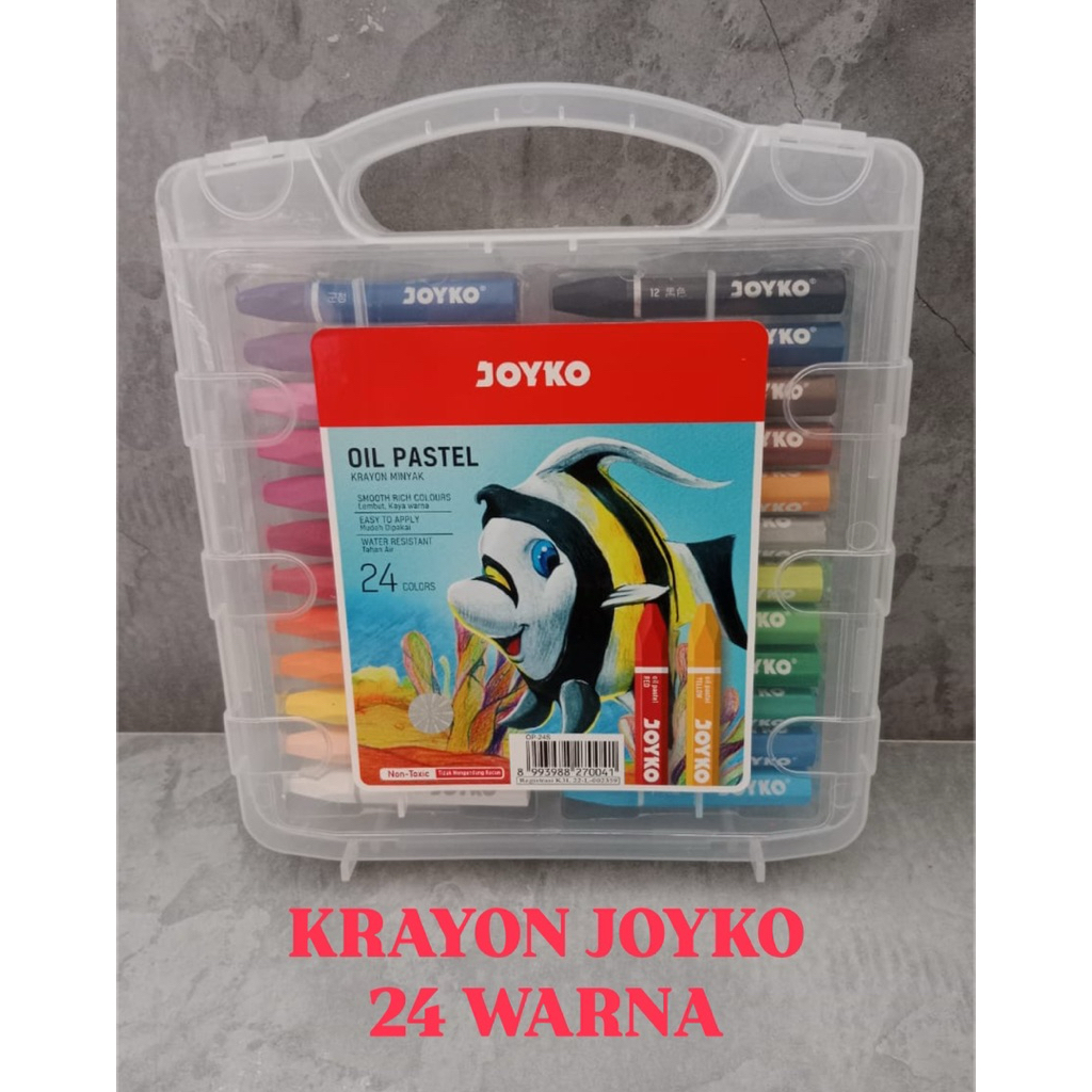 

Krayon Joyko 24 Warna / Oil Pastel Joyko / Crayon Joyko OP-24S