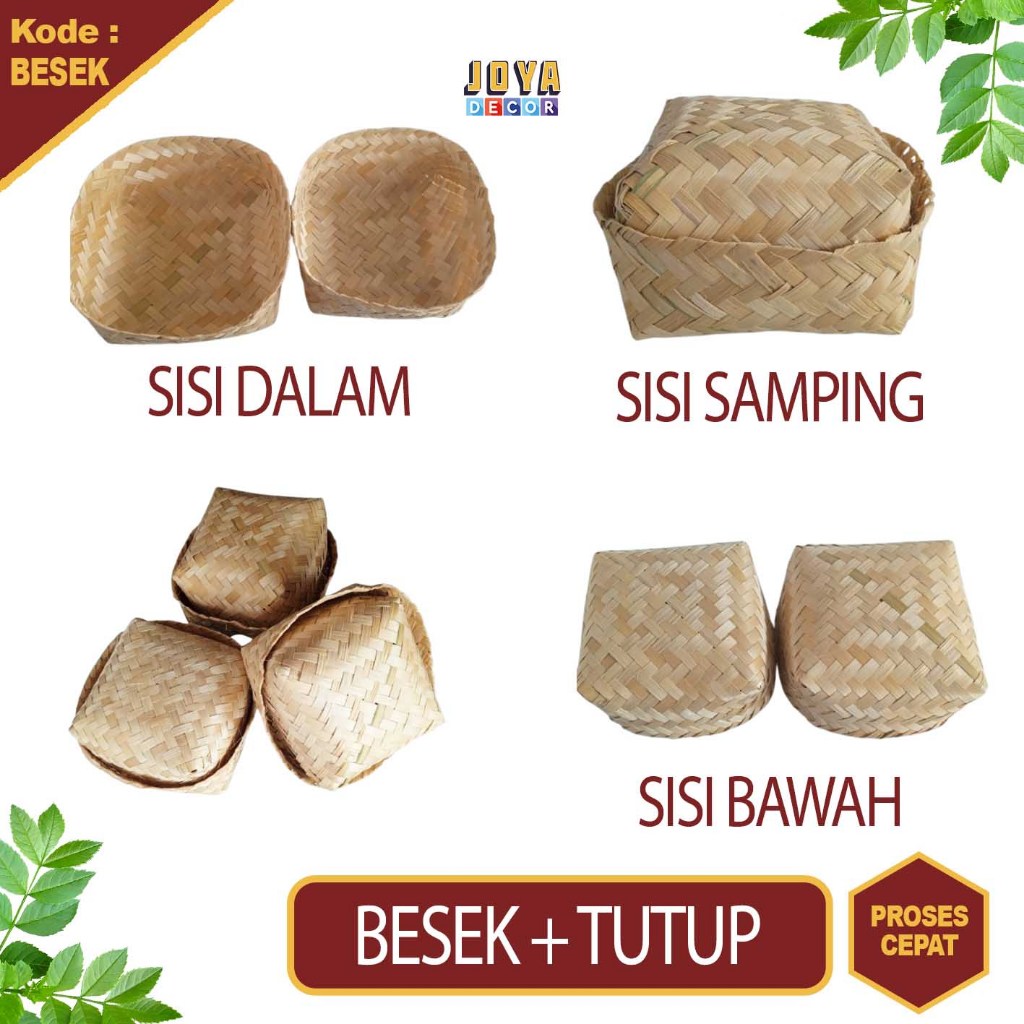 BESEK BAMBU KECIL , BESEK TASYAKURAN , BESEK NASI KENDUREN