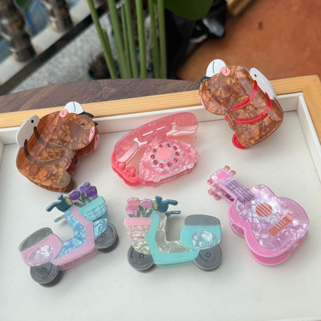 [ Sister charm ] Scooter hairclaw / guitar hairclaw / capybara hairclaw / Phone Hairclaw