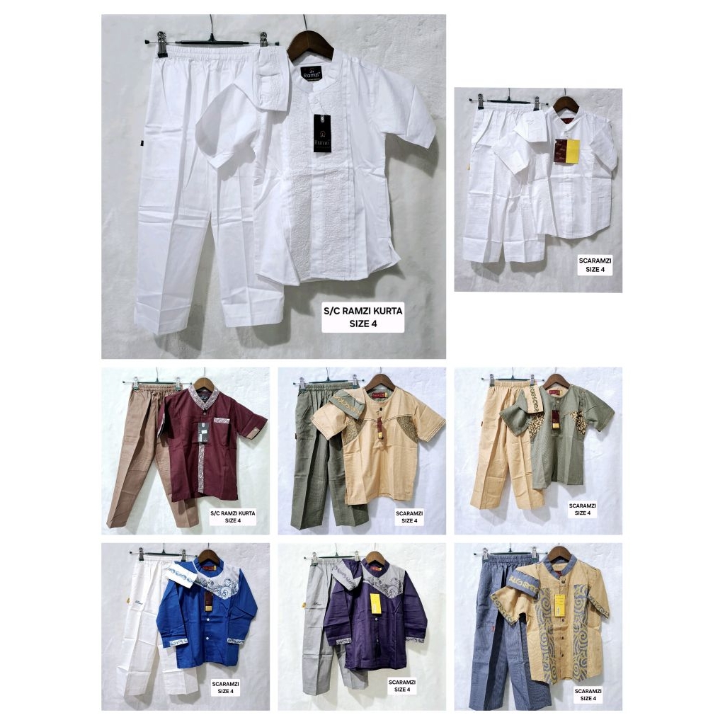 ❗SALE ❗ Setelan Koko Anak RAMZI Size 4 & 5