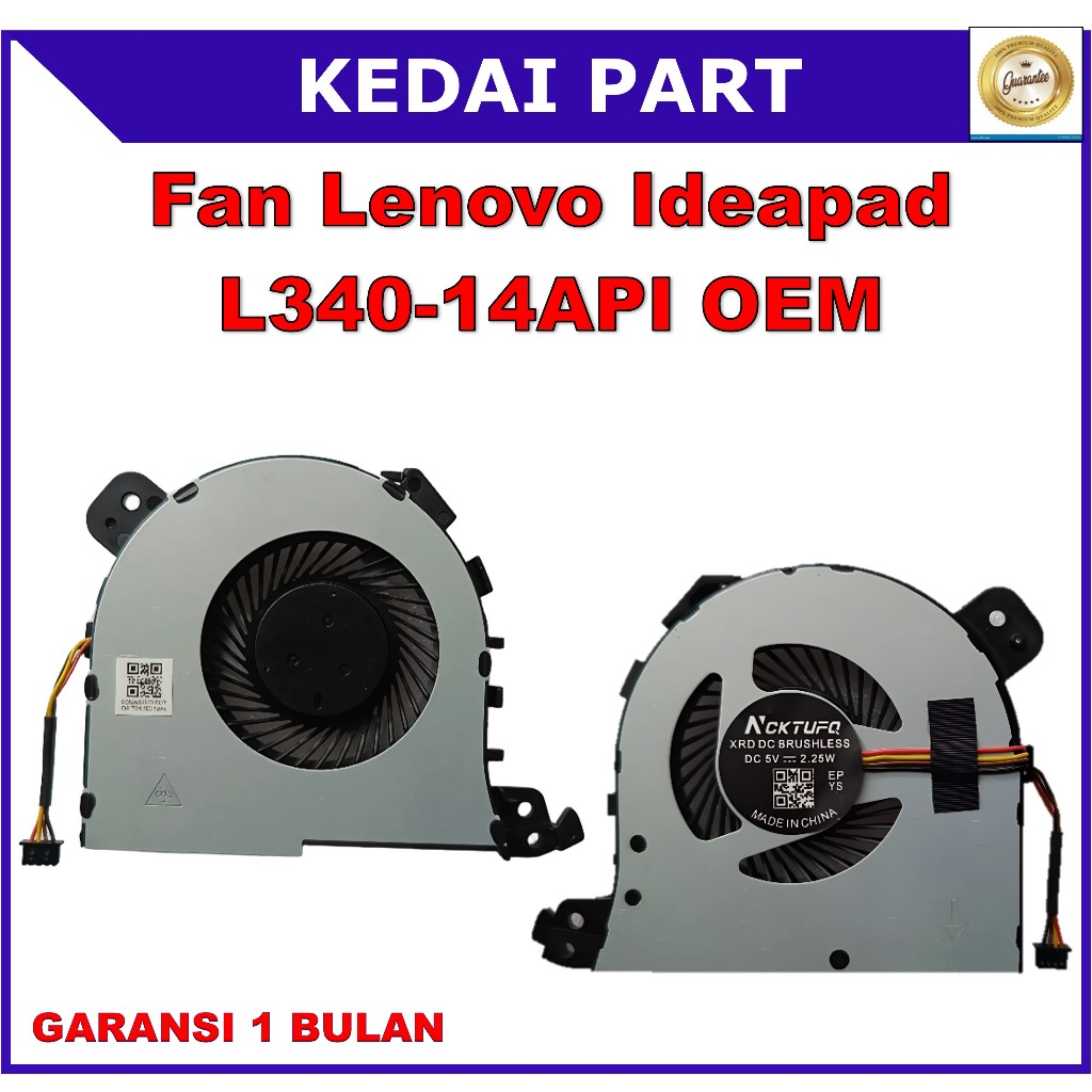 Kipas Fan Lenovo Ideapad L340-14API L340-15API L340-15IWL L340-17API L340-17IWL V155-15API
