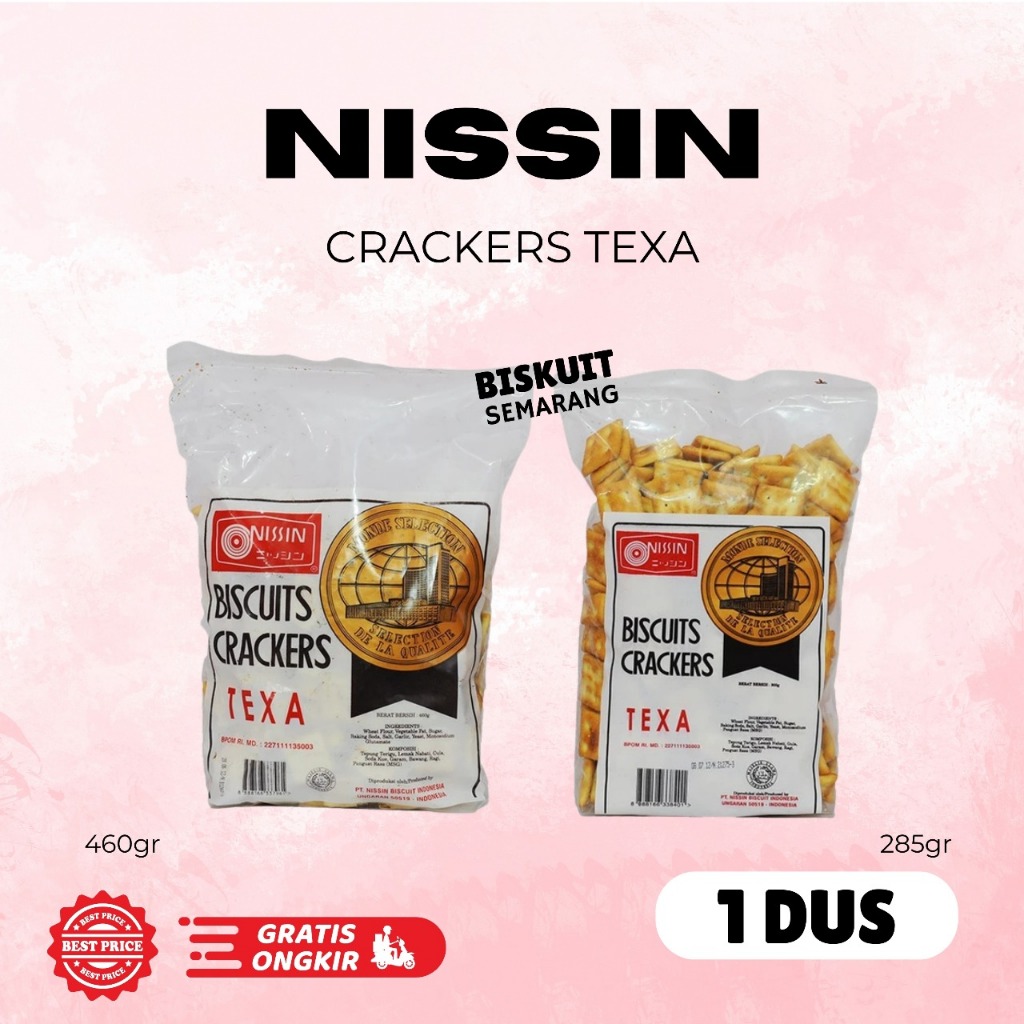 

1 Dus Nissin Crackers Texa 460gr isi 7pcs BISKUIT SEMARANG