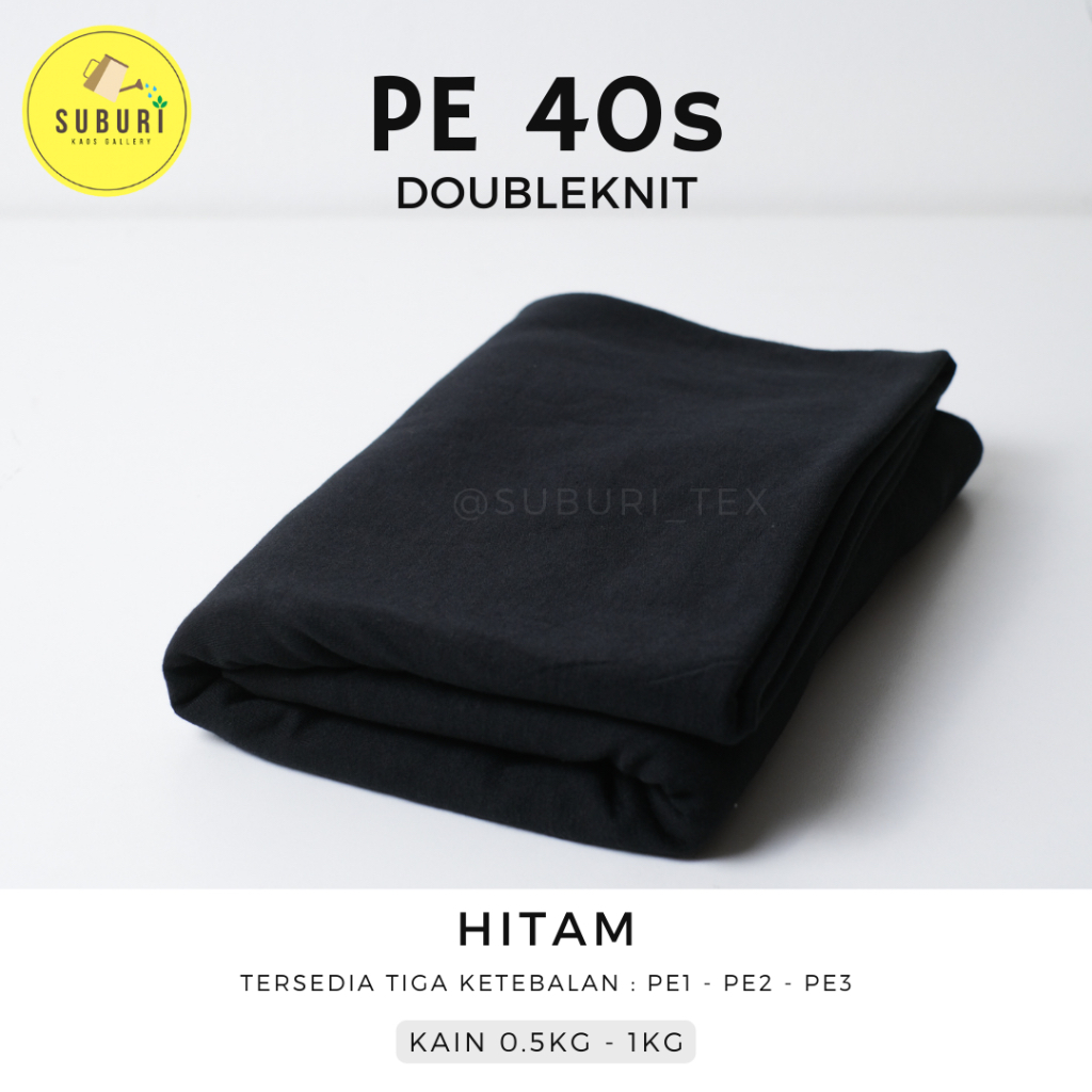 SUBURINDO TEXTILE | KAIN KAOS PE DOUBLE KNIT 40s KILOAN | KAIN SETENGAH KILO | KAIN WARNA HIJAU DAUN