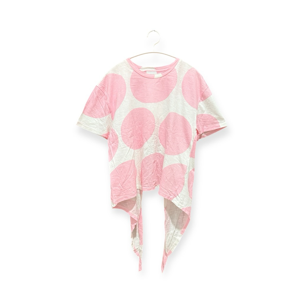 (Preloved) Bimba Y Lola Pink Giant Polkadot Top