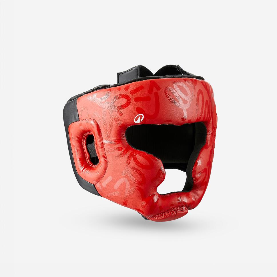 Decathlon DOMYOS Pelindung Kepala Tinju Full Face Anak Merah - 8812289