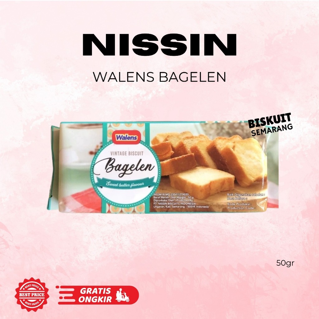 

Nissin Walens Bagelen 50gr Biskuit Kering Bagelen BISKUIT SEMARANG