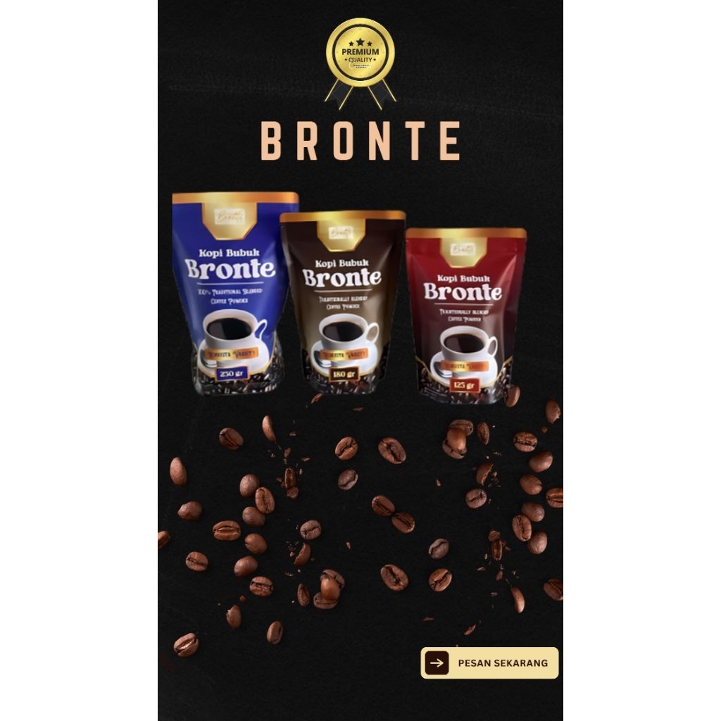 

Kopi Premium Robusta Lampung | Kopi BRONTE kemasan 125 gr | 180 gr | 250 gr 100% Kopi Premium