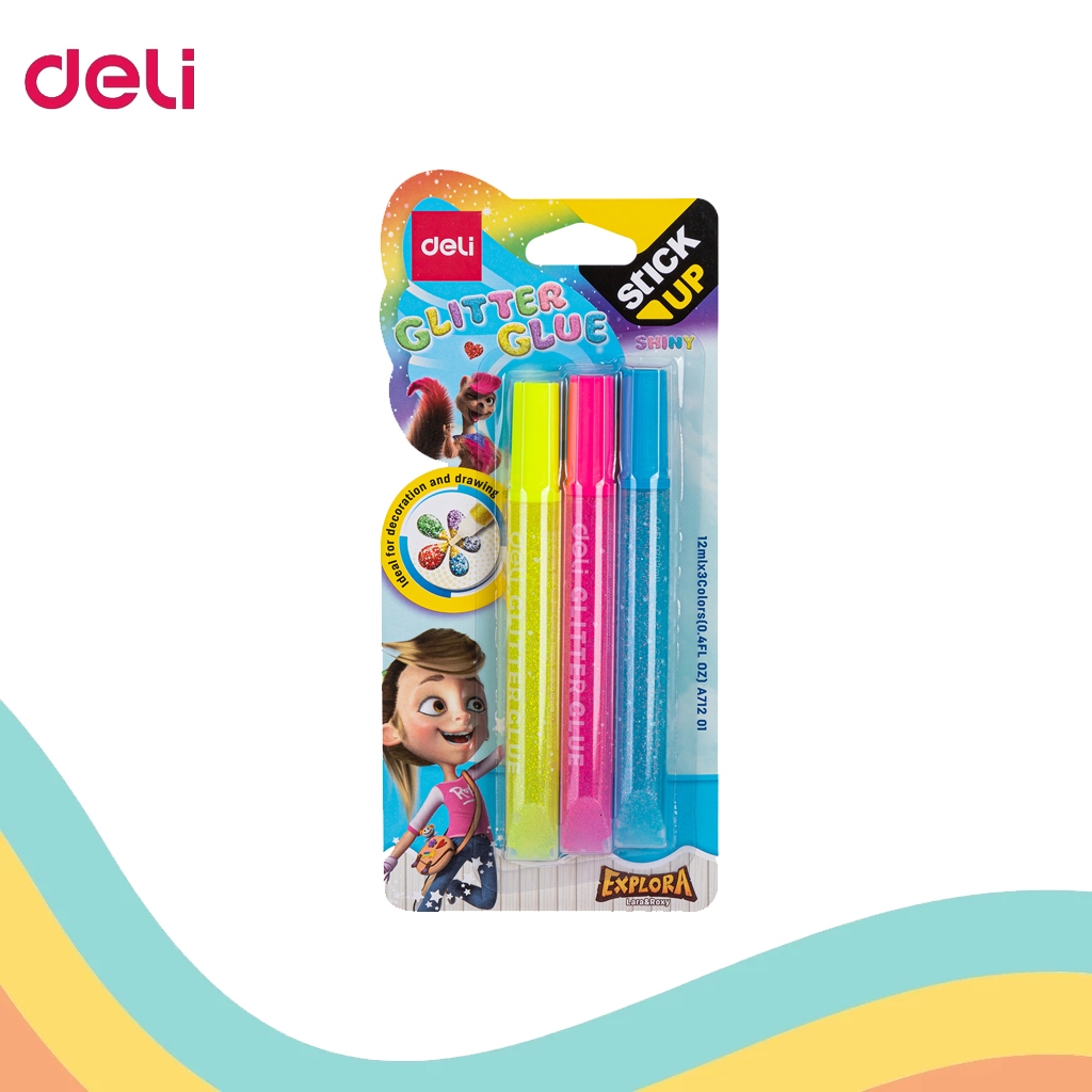 

LEM GLITER DELI 3 WARNA A71201 (1 SET)