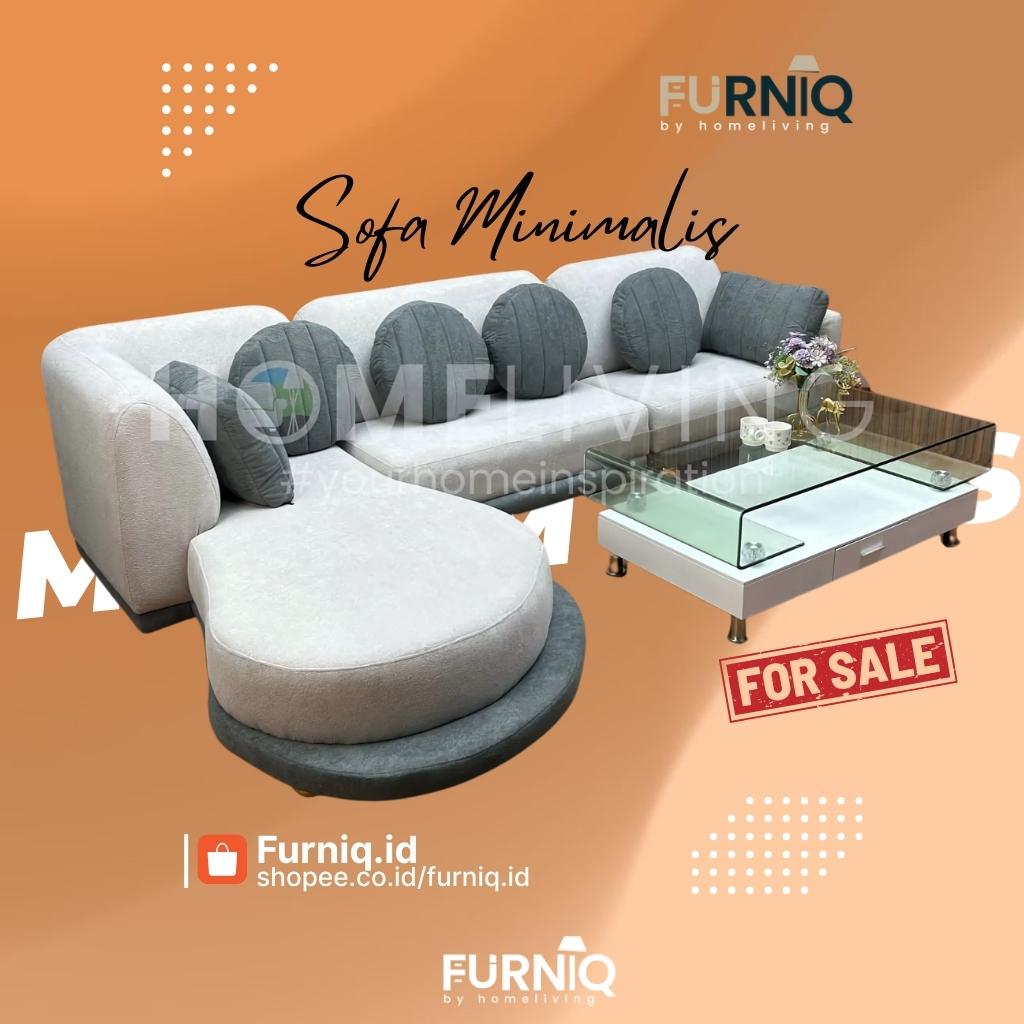 FURNIQ.ID - SOFA MINIMALIS OSAKA - SOFA PREMIUM - SOFA KAIN - SOFA BELUDRU - SOFA KULIT - SOFA MEWAH