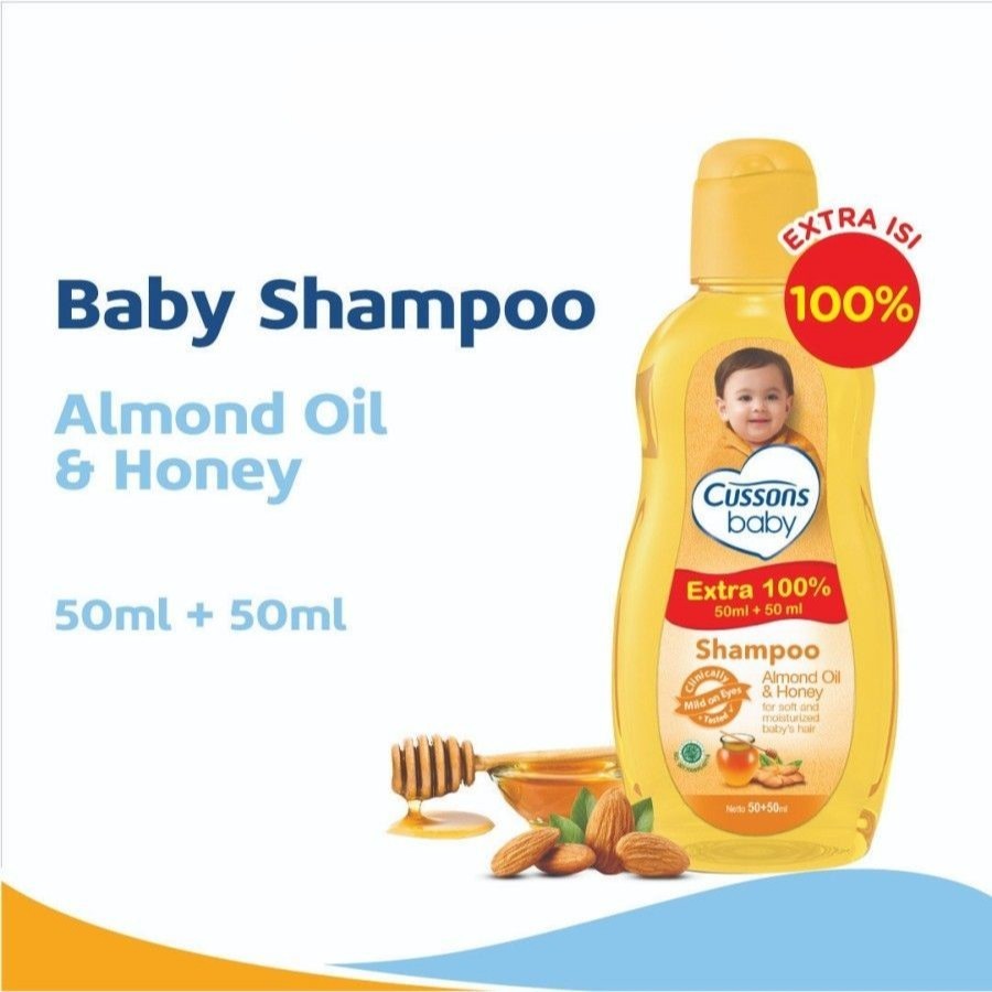 CUSSONS BABY Shampoo Extra 100% 50ml+50ml / Shampoo bayi Cussons