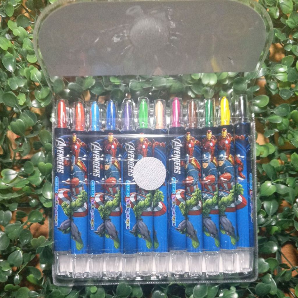 

Krayon Putar Tema karakter Pahlawan 12pcs