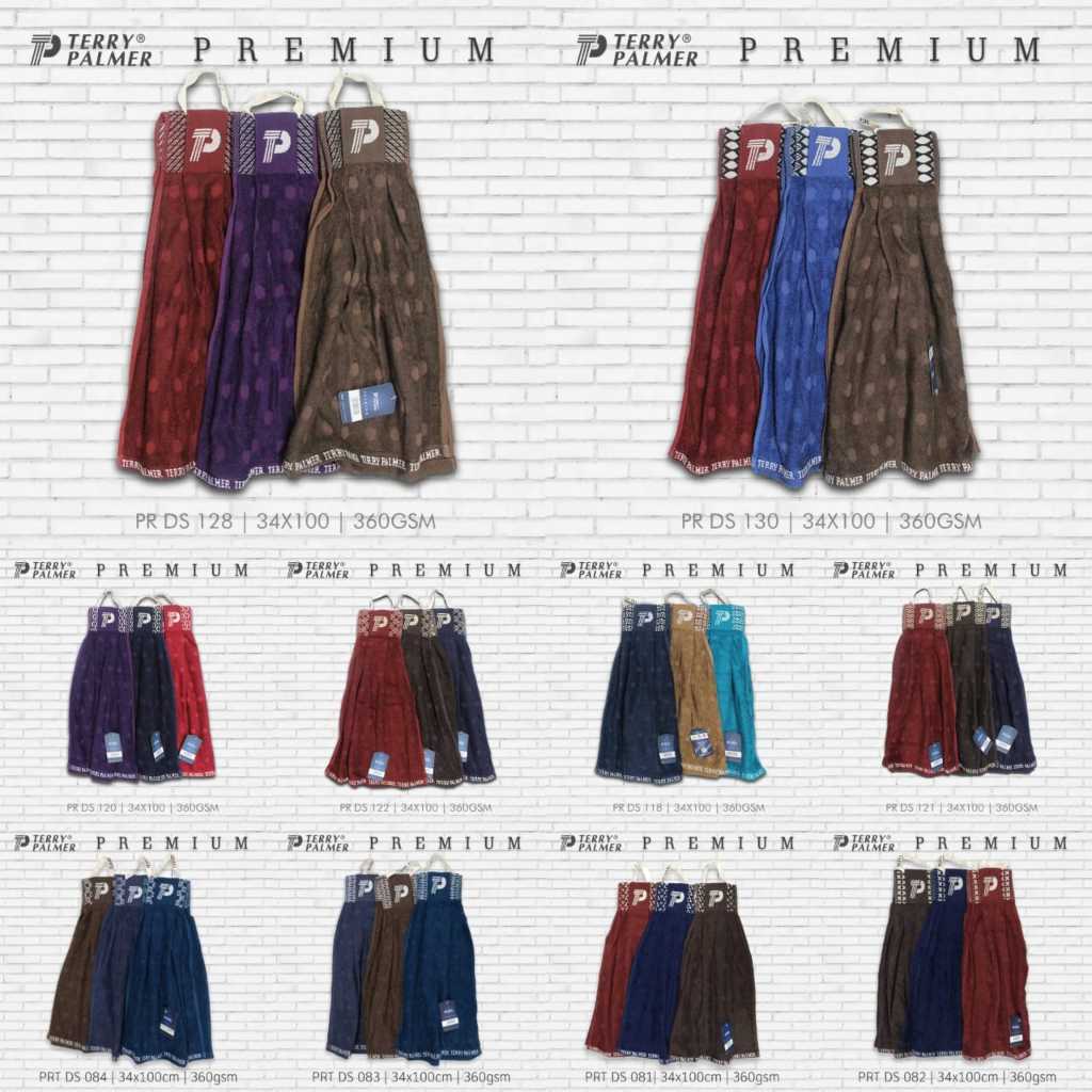 Lap Gantung Jumbo Terry Palmer Premium Tebal Serbet / Handuk Tangan 34x100 Cm