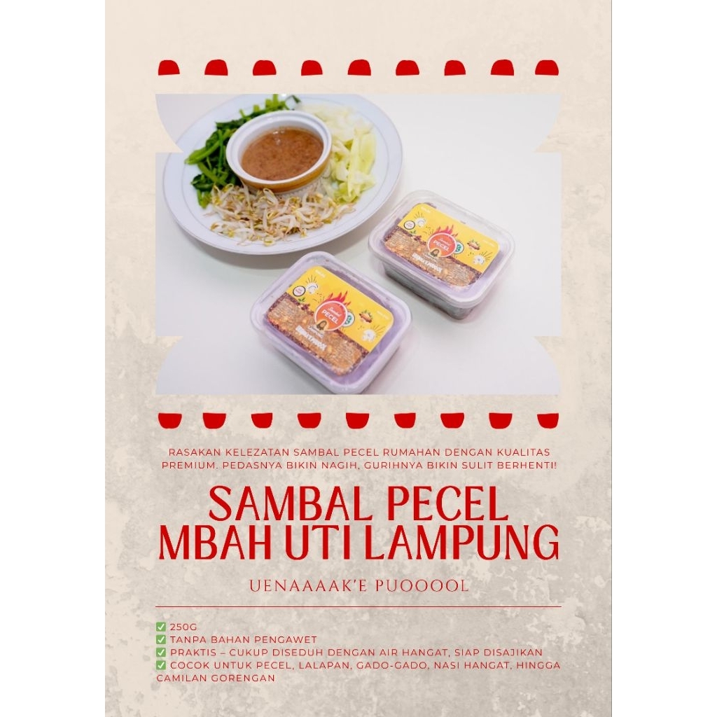 

Sambal Pecel Mbah Uti Lampung (Uenaaake puoooool)