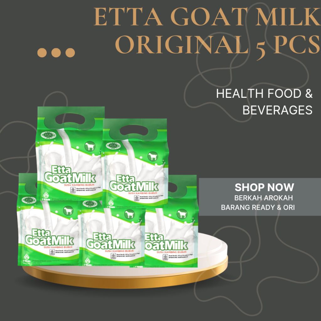 

ETTA GOAT MILK ORIGINAL BUNDLING 5 PCS