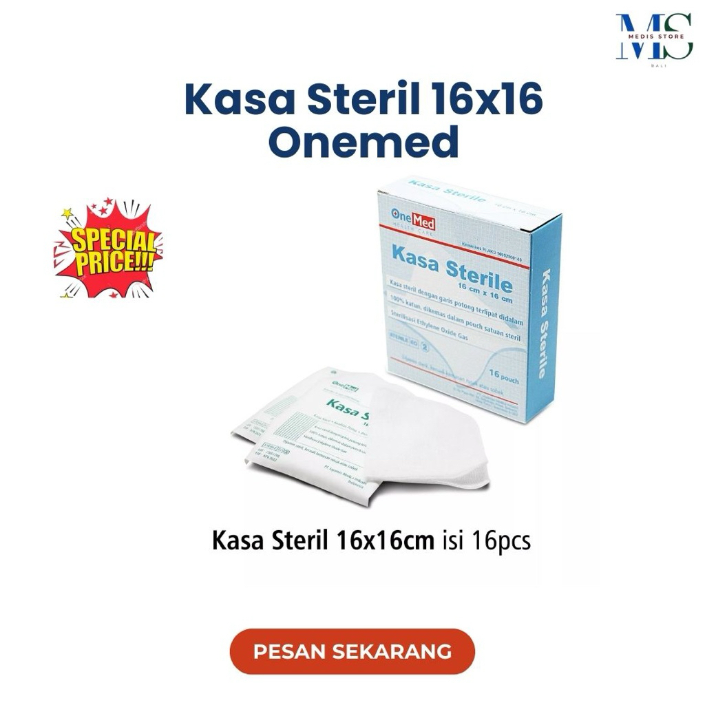 Kasa steril onemed | Kasa kotak 16x16 onemed | Kasa Steril 16x16 Onemed