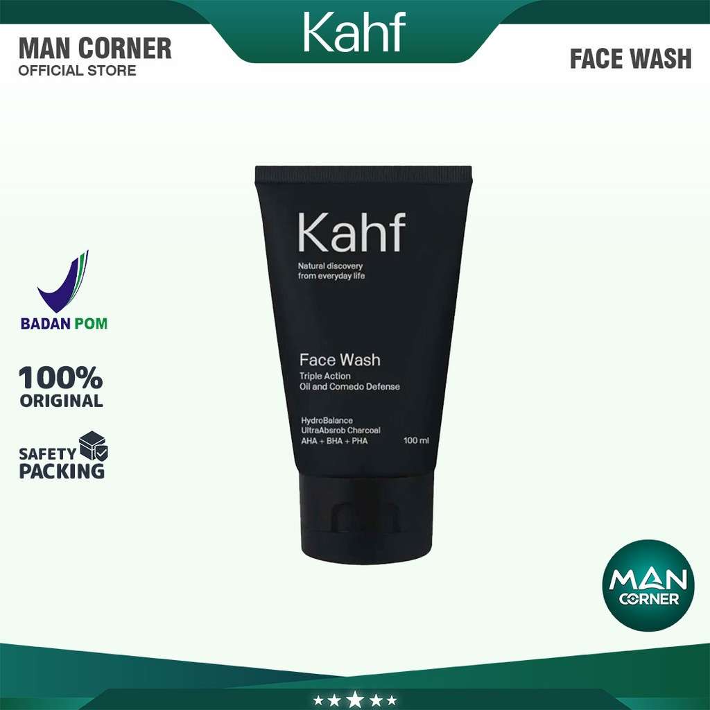 Kahf Face Wash Pria Anti Komedo Dan Berminyak