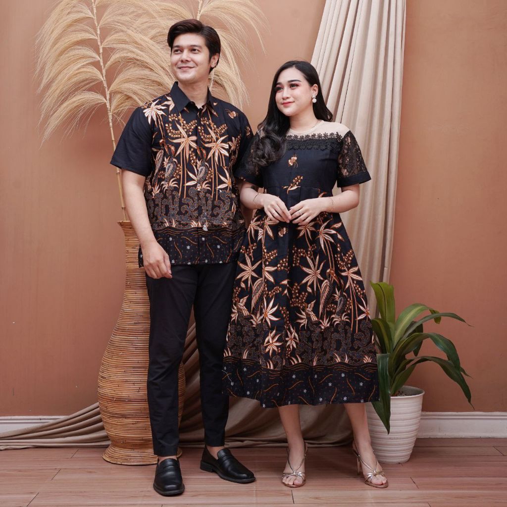 Drees mix tille brokat renda batik unggul jaya COUPLE KEMEJA  lengan panjang pendek FASHION kekinian