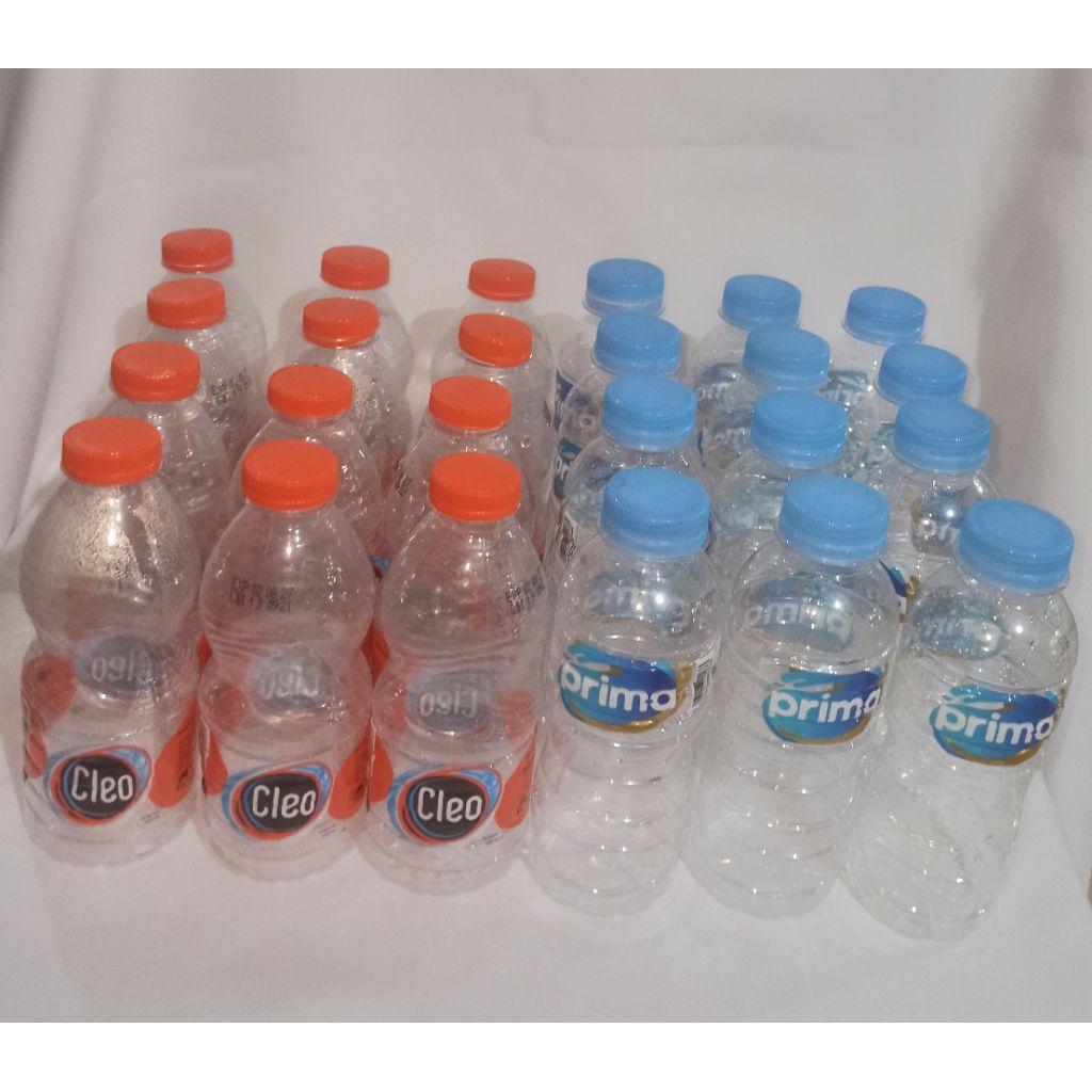 

Botol Minuman Bekas 220 mili Merk Cleo & Prima