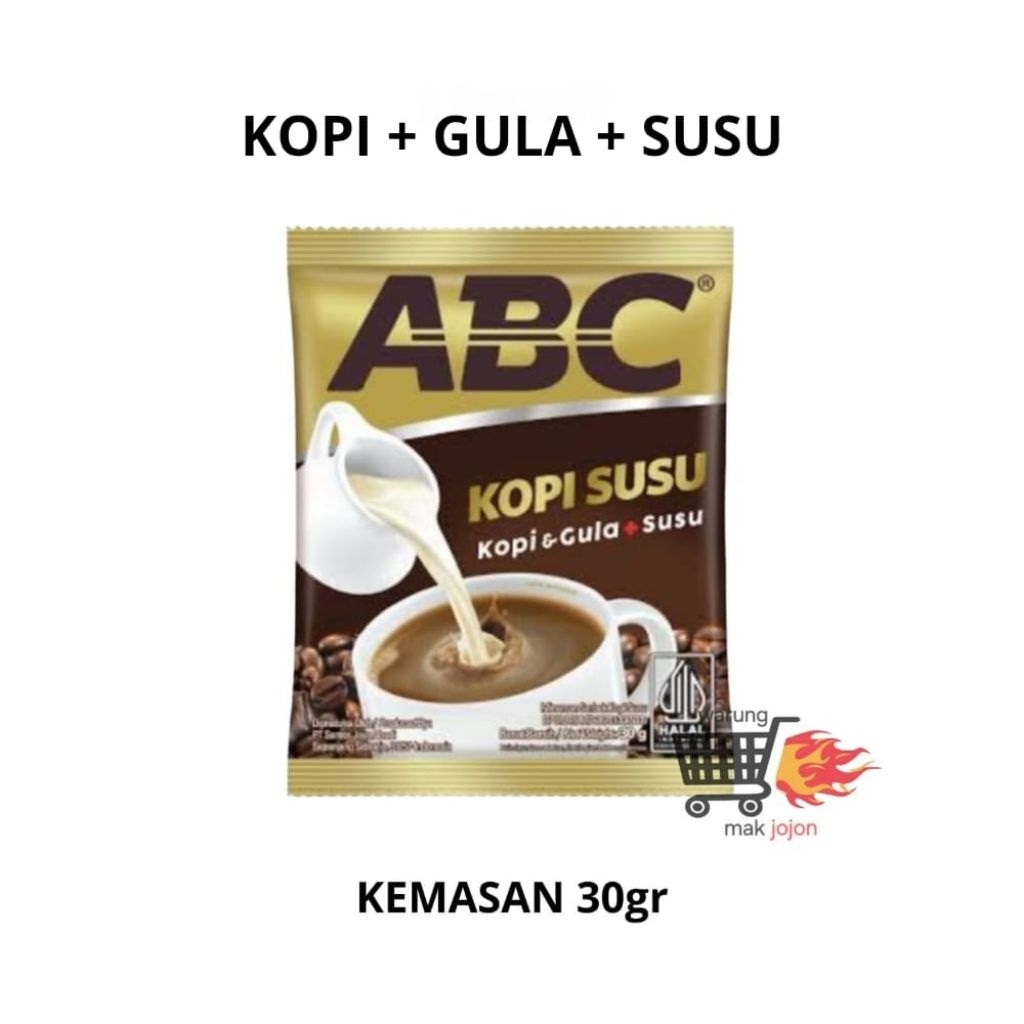

kopi ABC kopi susu kemasan 30gr harga spesial