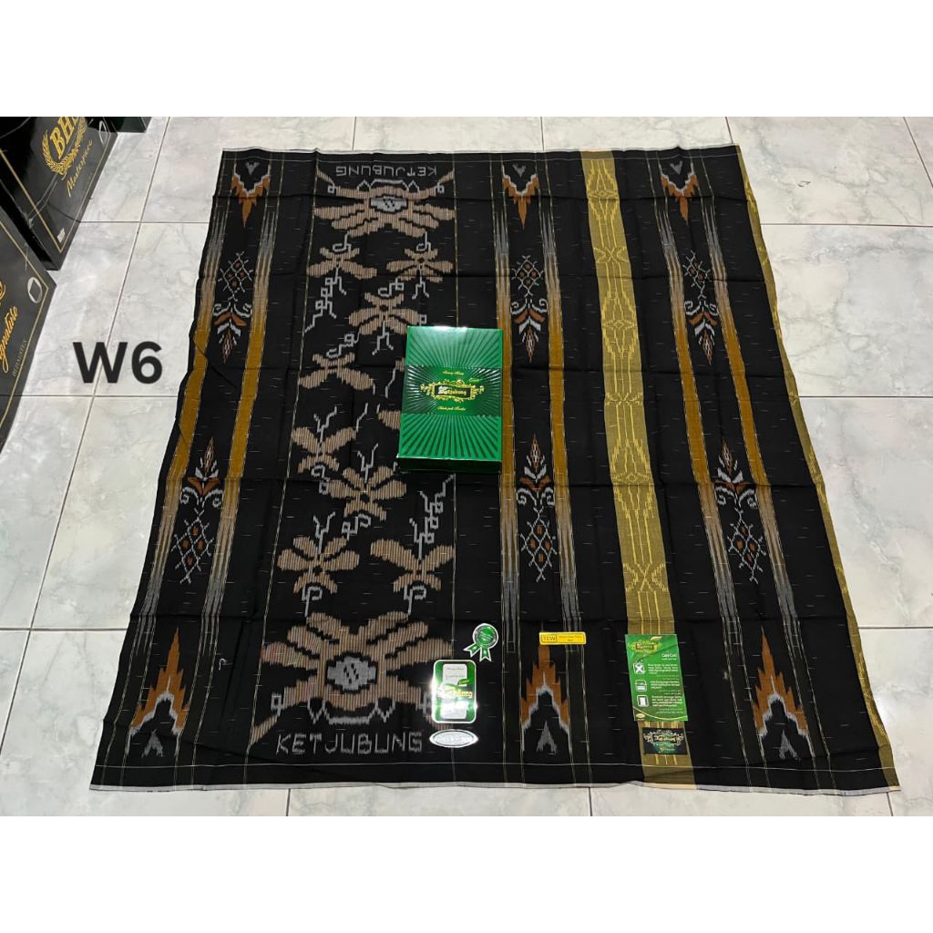 Sarung Ketjubung TCW Green Jahit Tengah
