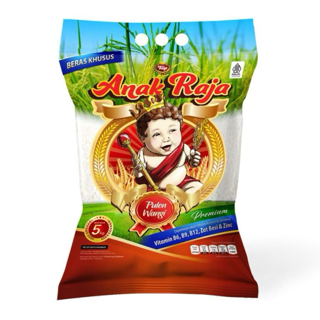 

Beras Khusus Cap Anak Raja / Beras Pulen Wangi Premium 5kg