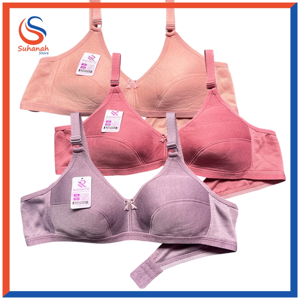 Bra Rahayu Isi 1, 3 dan 6pcs / BH Rahayu / Bra Sport Rahayu / BH Sport Rahayu Bahan Katun