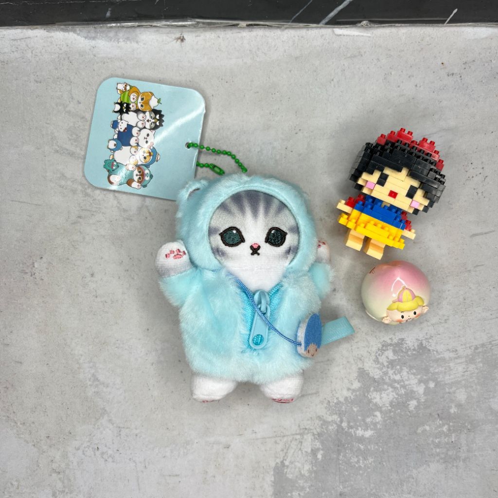Gantungan Kunci Tas Boneka Mofusand Sanrio Kiki Lala / Keychain Mofusand Kostum Sanrio Kiki Lala Ori