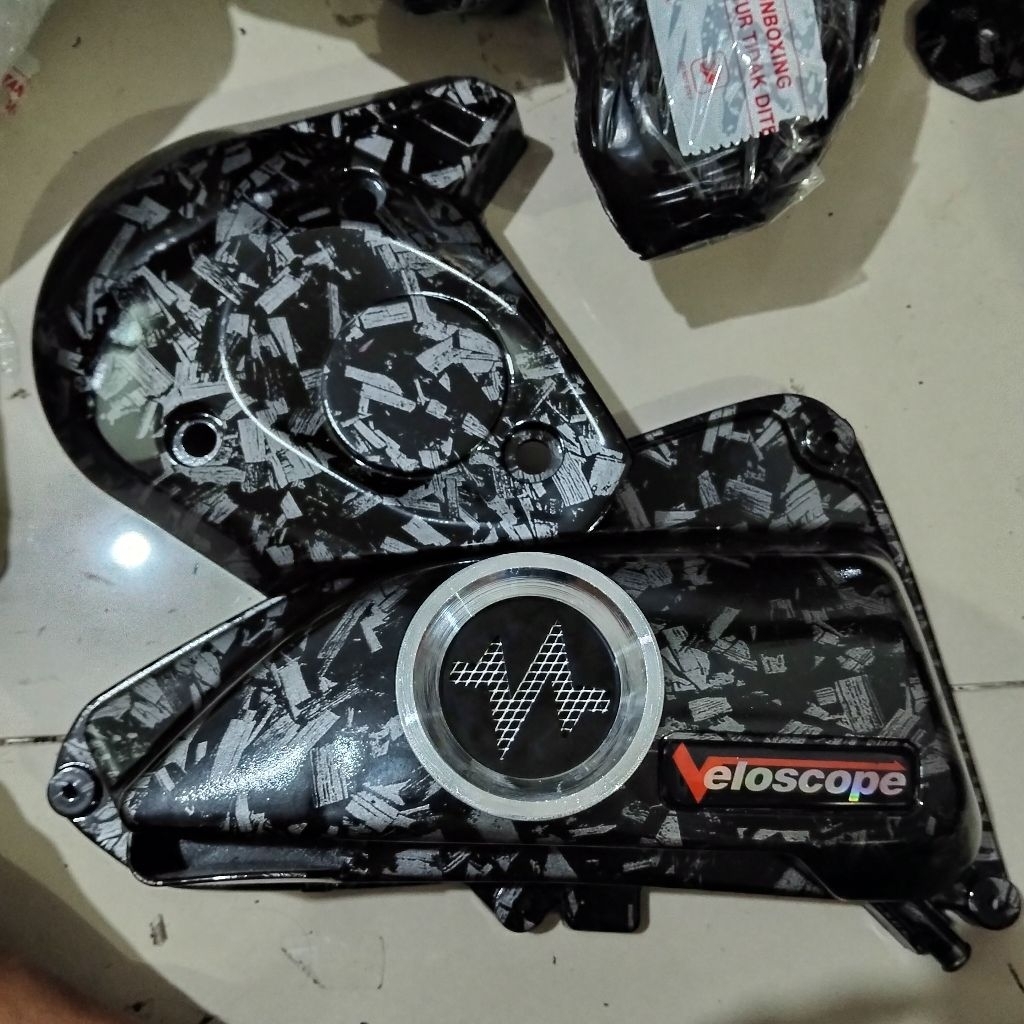 paket 2pcs Carbon celup black forget Honda Scoopy new pristage 2021 2025