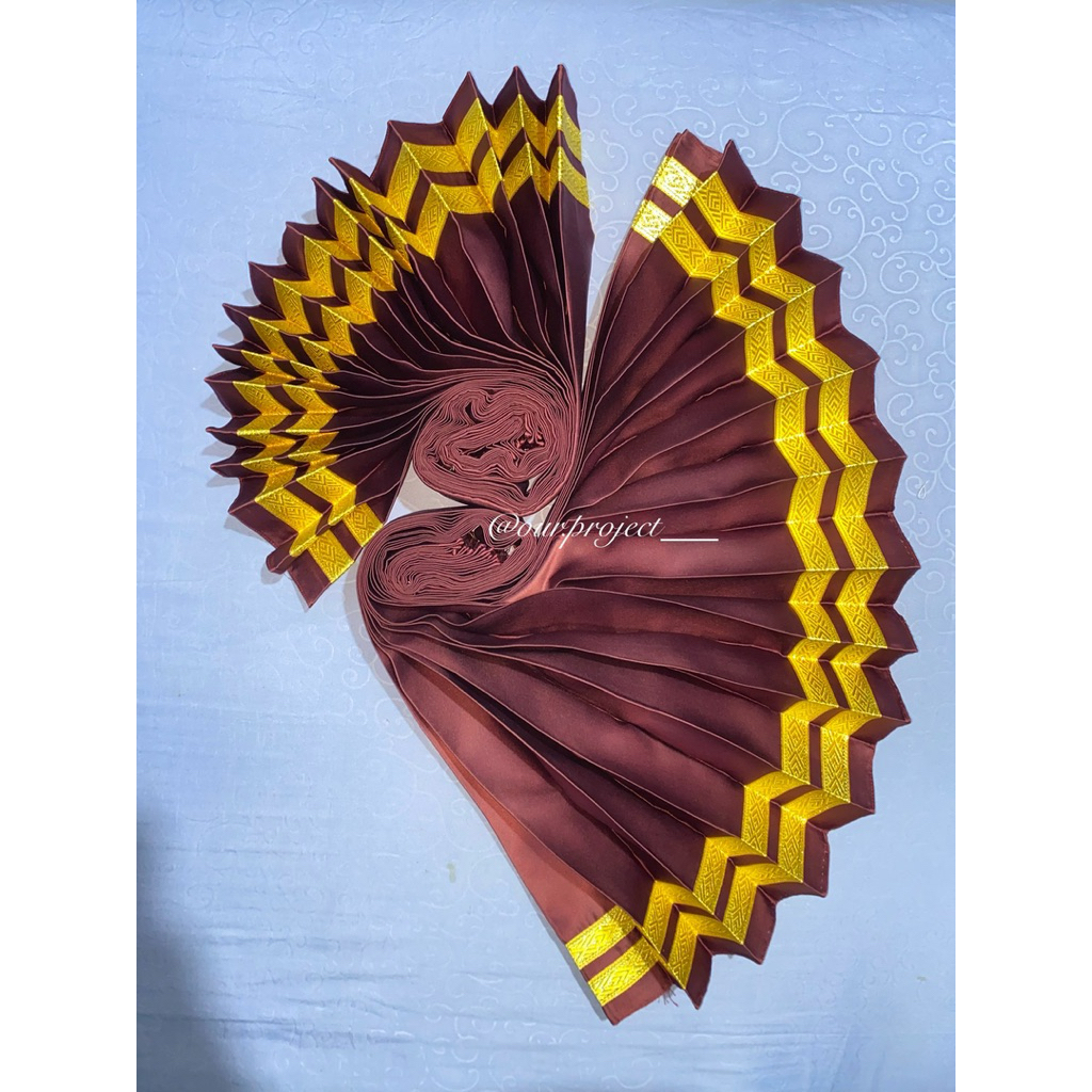 jatuhan jaranan/jatuhan celeng srenggi/satin plisket/aksesoris jaranan/aksesoris celeng srenggi