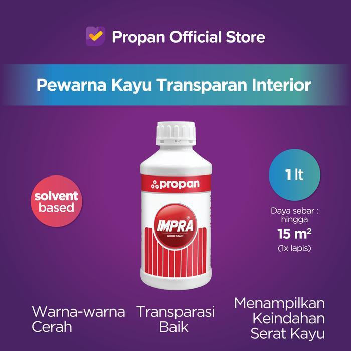 PROPAN IMPRA WOOD STAIN WS-162 B 1 LITER / PEWARNA VERNIS KAYU TRANSPARAN