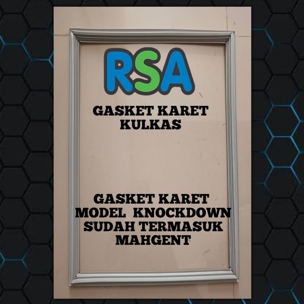 GASKET KARET PINTU FREEZER FRIZER BOX RSA 77 X 51 Cm