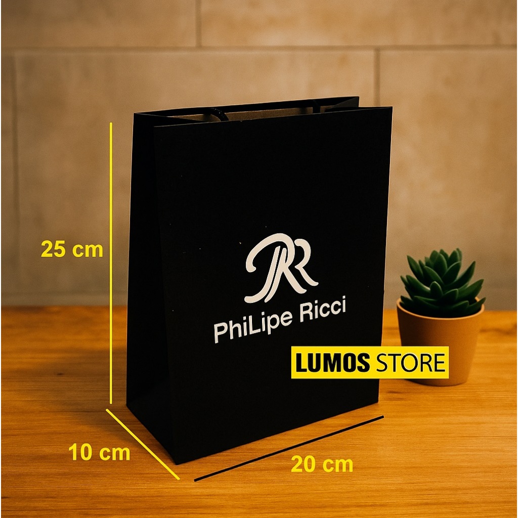 

Paper bag hitam Philipe Ricci small kado hadiah