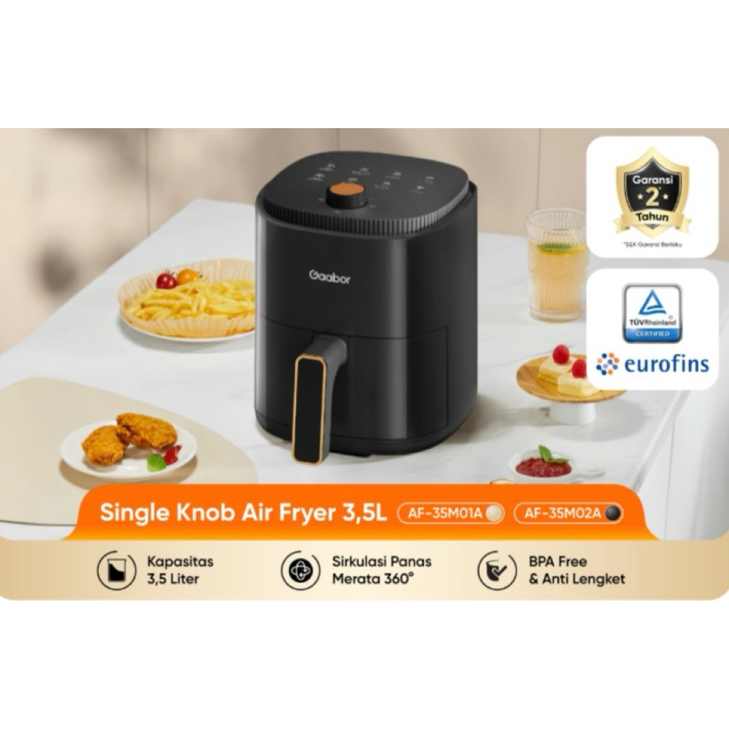 Air Fryer Gaabor 3,5L Single-Knob