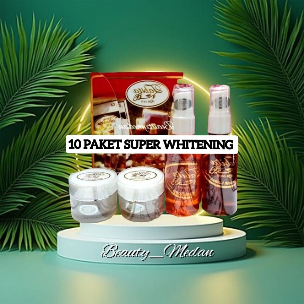 10 SKINCARE SUPER WHITENING SEGEL BAG PINK 100% ORIGINAL