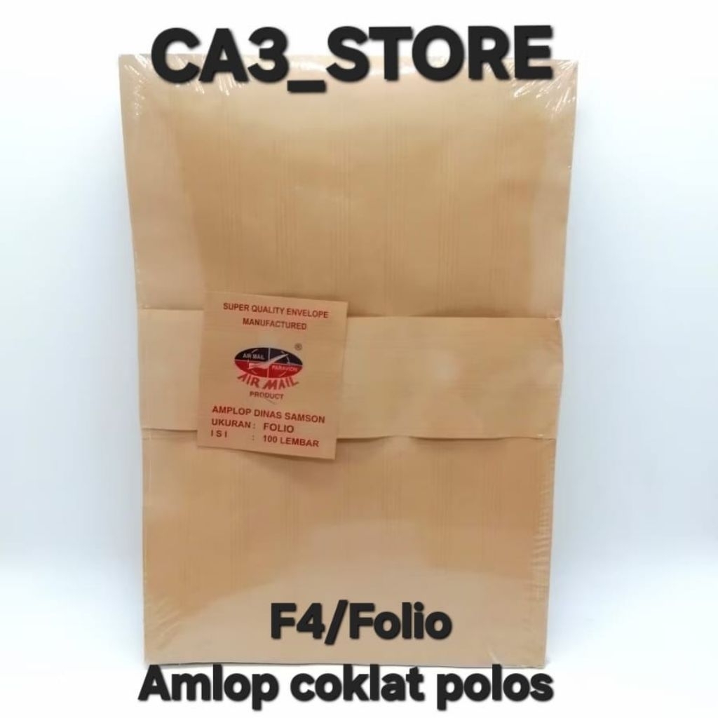 

Amplop COKLAT POLOS ukuran FOLIO/F4