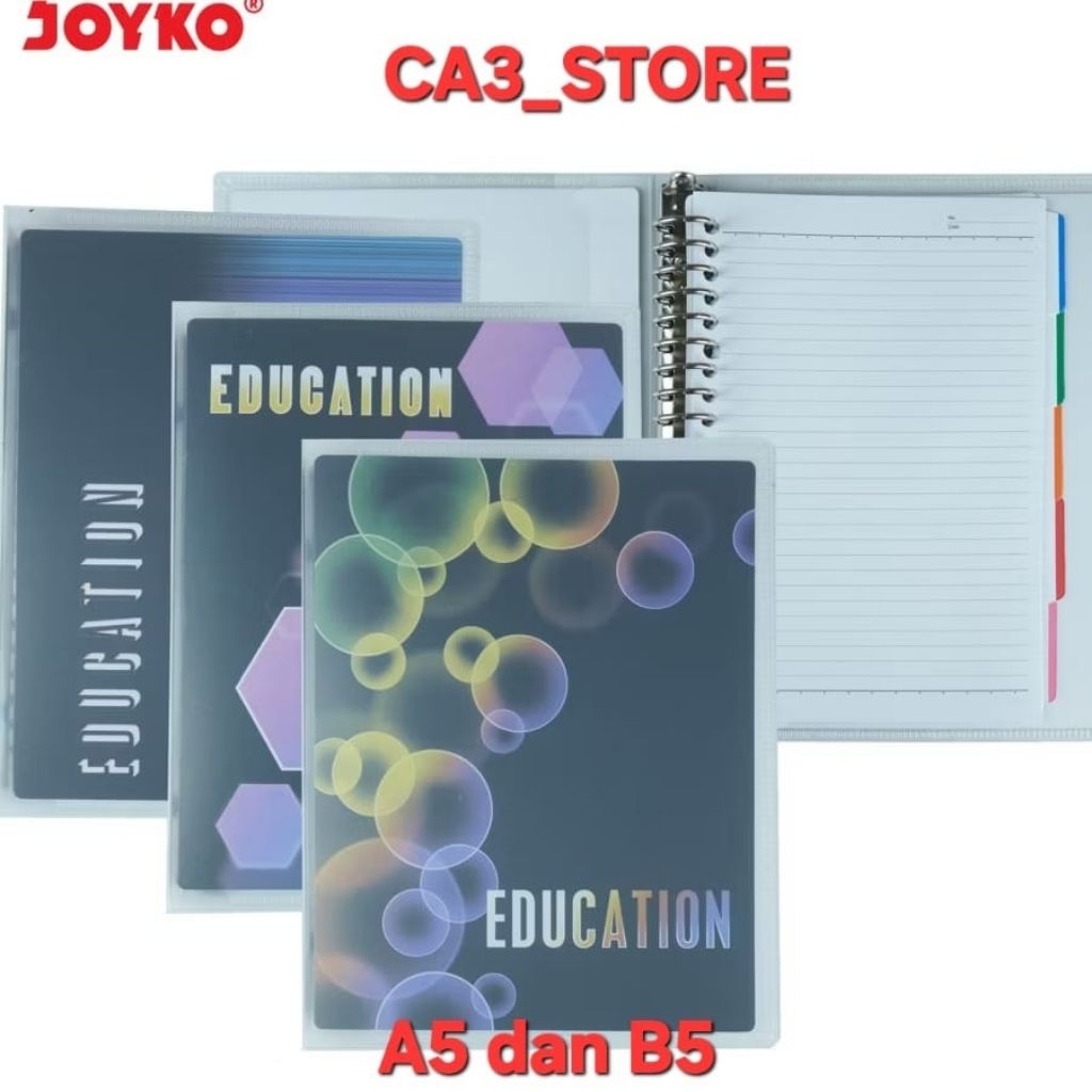 

BINDER NOTE /BINDER LOOSE LEAF A5 dan B5
