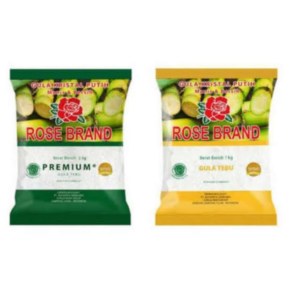 

Gula pasir Rose Brand ada 2 pilihan varian warna hijau dan kuning X 20kg