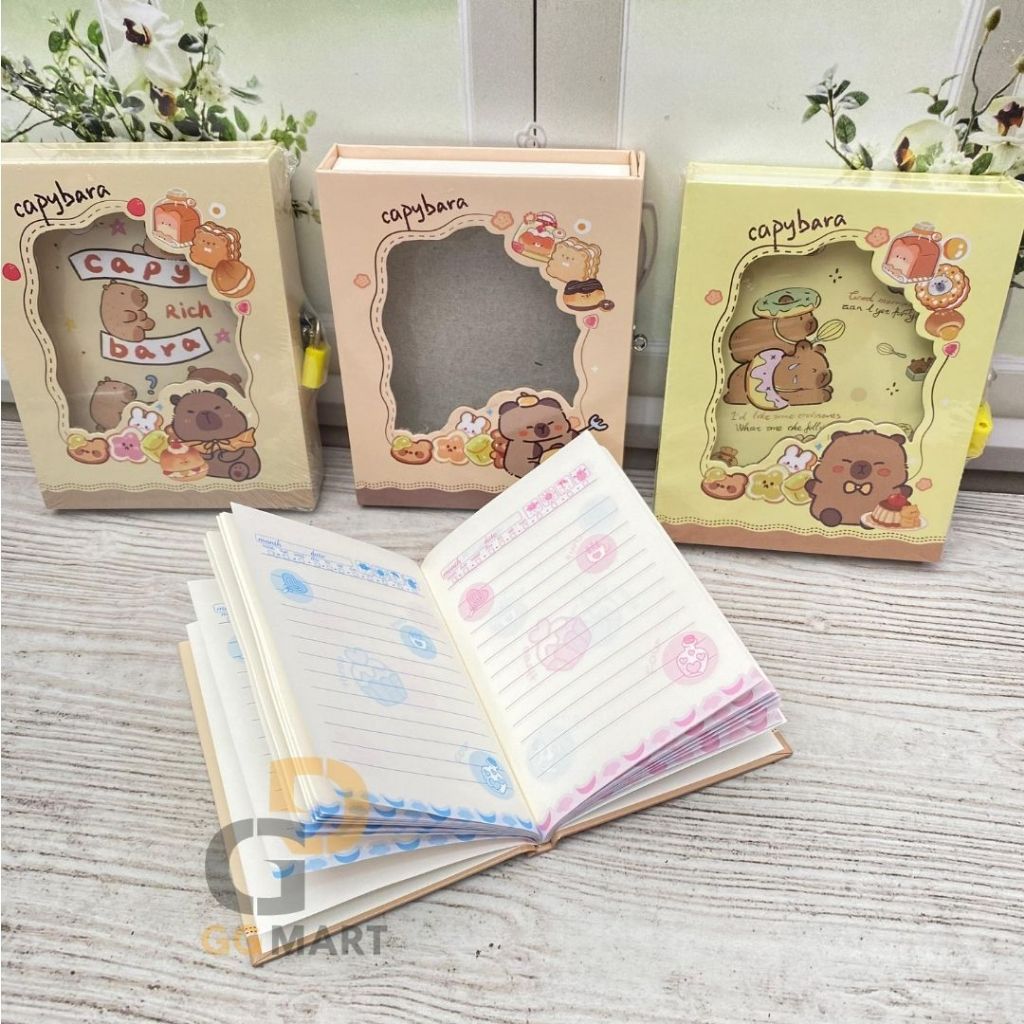 

G & G Mart BUKU DIARY GEMBOK CAPYBARA BK-1983 NOTEBOOK MEWAH HADIAH TERJANGKAU TERMURAH BISA COD