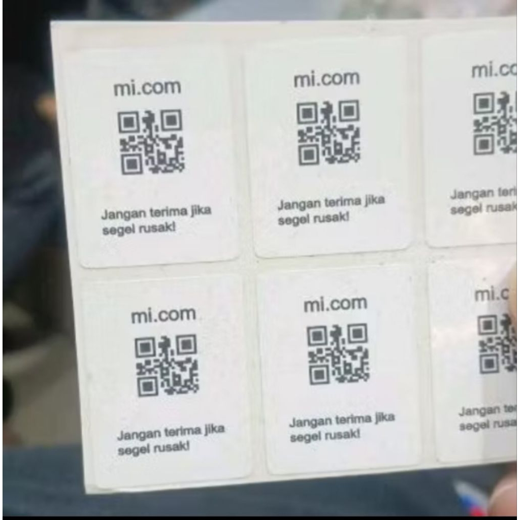 

STICKER SEGEL DUS XIAOMI ISI 50 PCS SIAP KIRIM