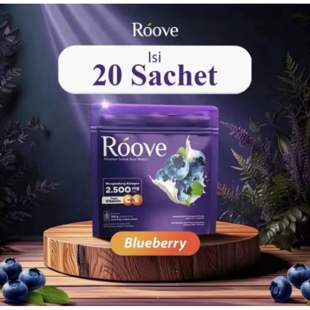 ( Bisa COD ) Roove Collagen Drink isi 20 Sachet Original Minuman Serbuk Kecantikan Mencerahkan Kulit