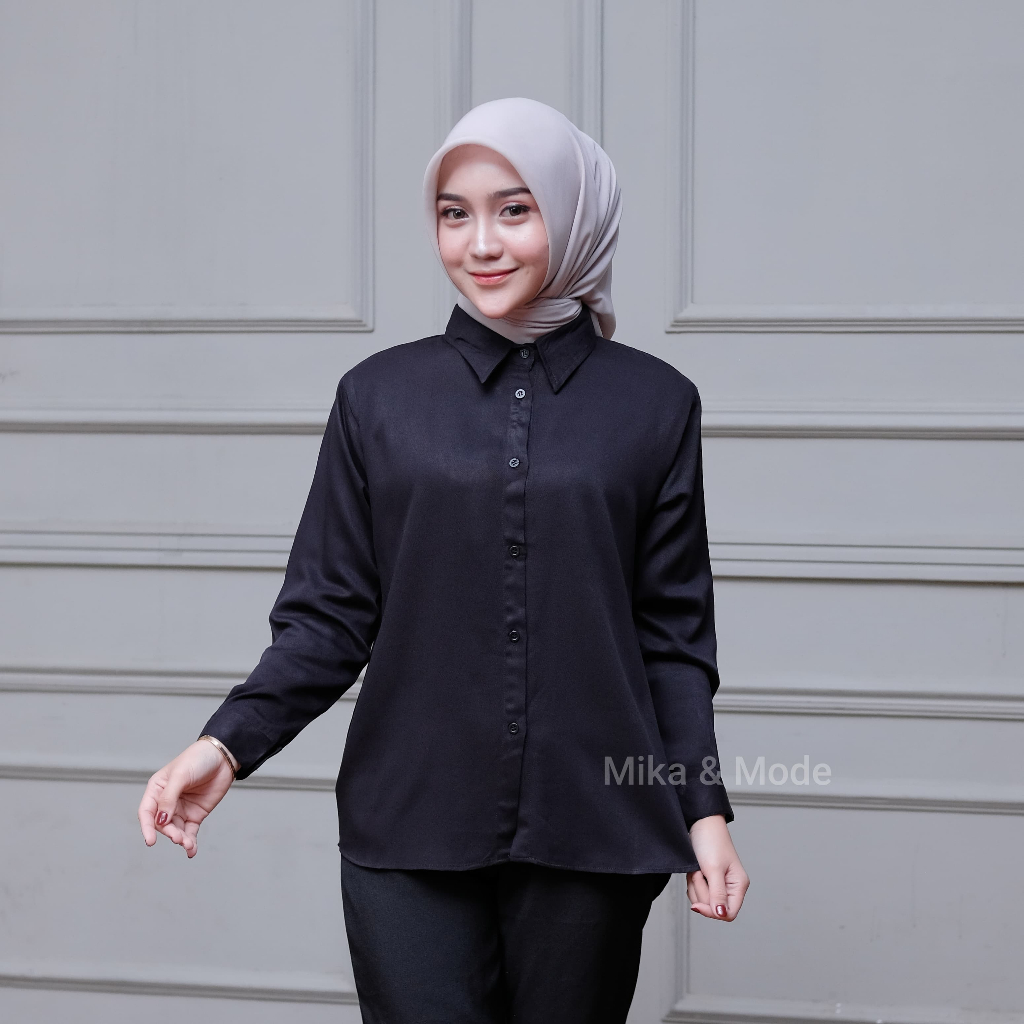 DEA SHIRT - Kemeja Wanita Rayon Twill Uniqlo Termurah