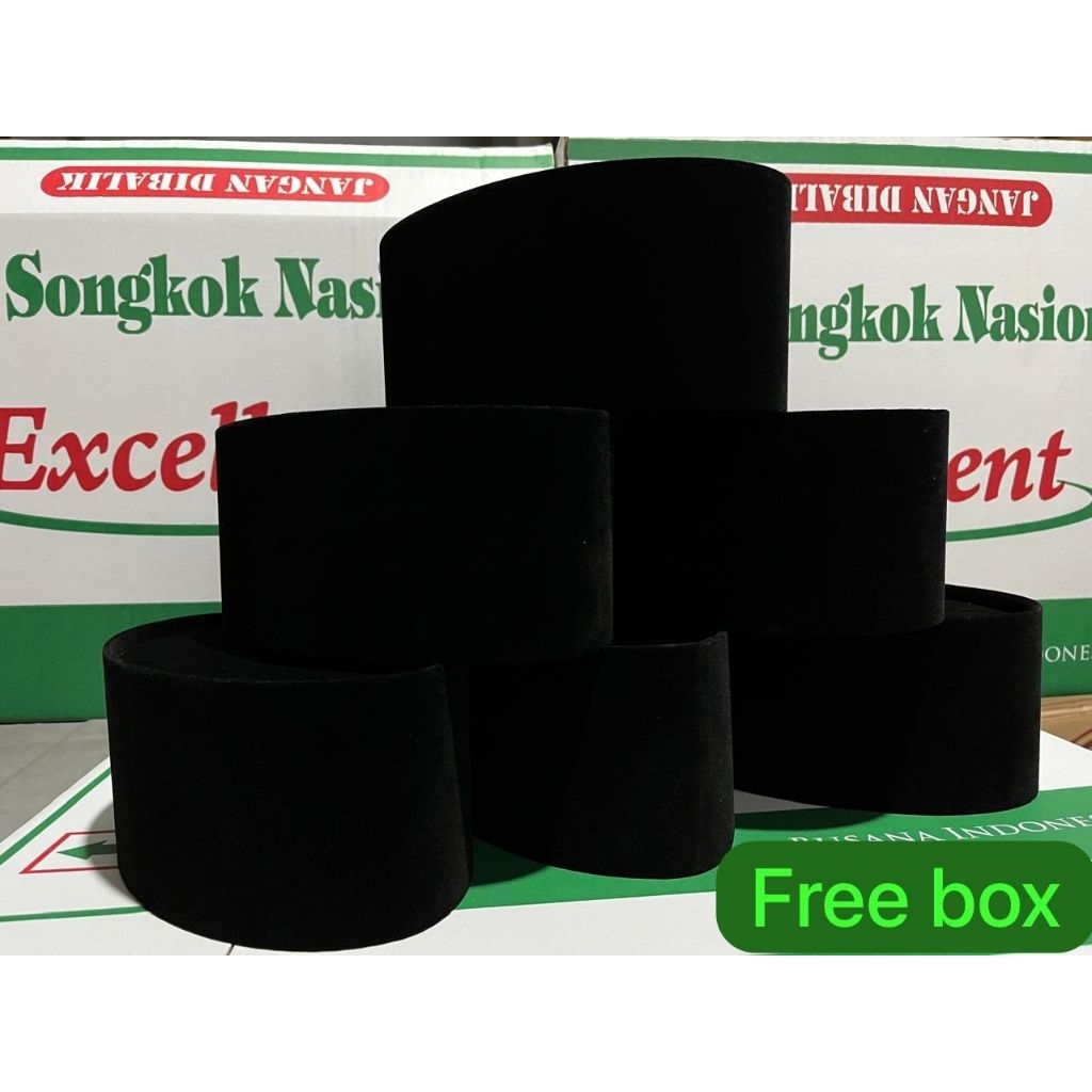 Songkok Hitam polos T9   peci hitam polos kopyah hitam polos grosir dan ecer